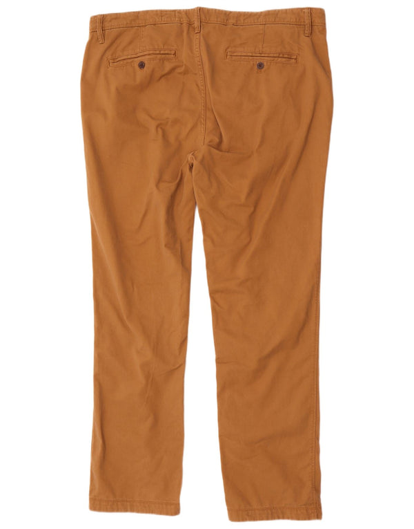 Fat Face Mens Slim Chino Trousers W42 L33 Brown Cotton