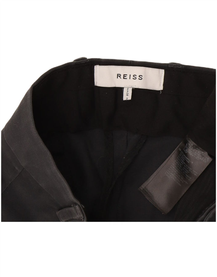 Reiss Mens Slim Suit Trousers W36 L27 Grey Cotton