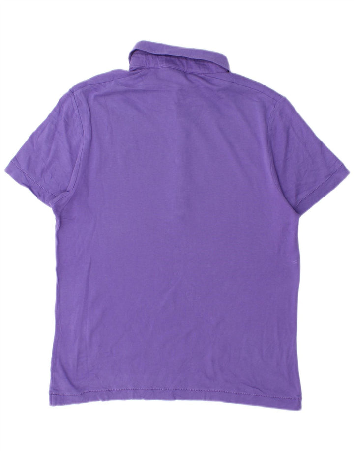Puma Mens Polo Shirt Medium Purple Cotton
