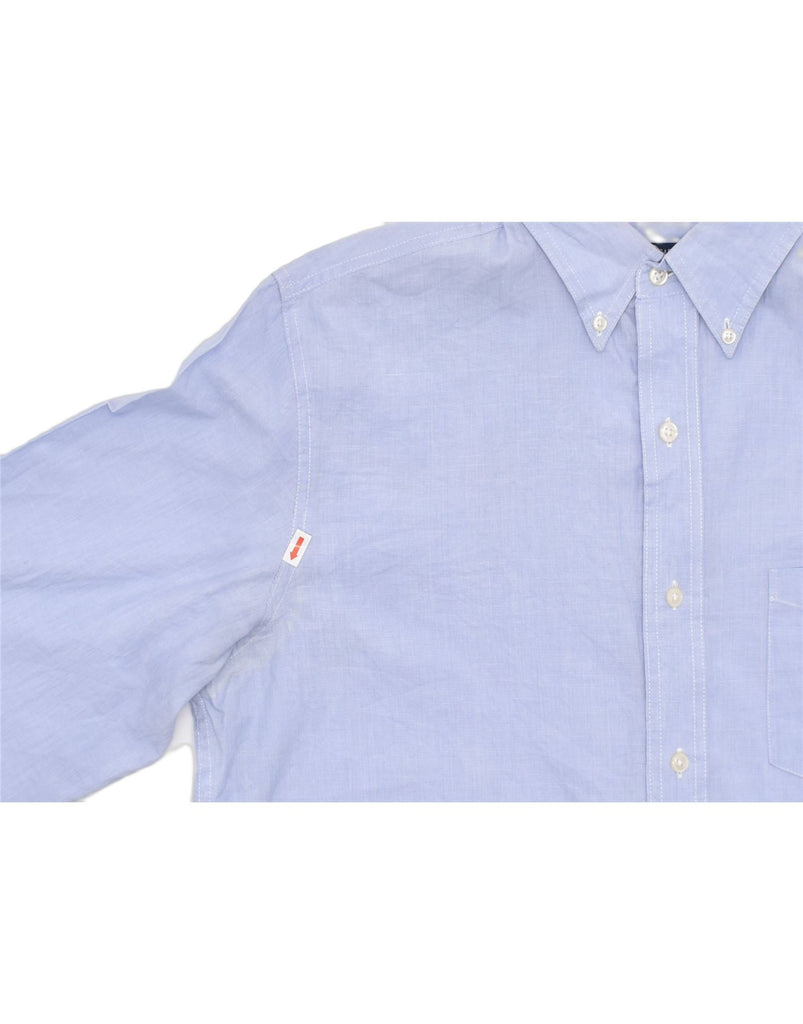 CHAPS Mens Shirt Medium Blue Cotton | Vintage | Thrift | Second-Hand | Used Clothing | Messina Hembry 