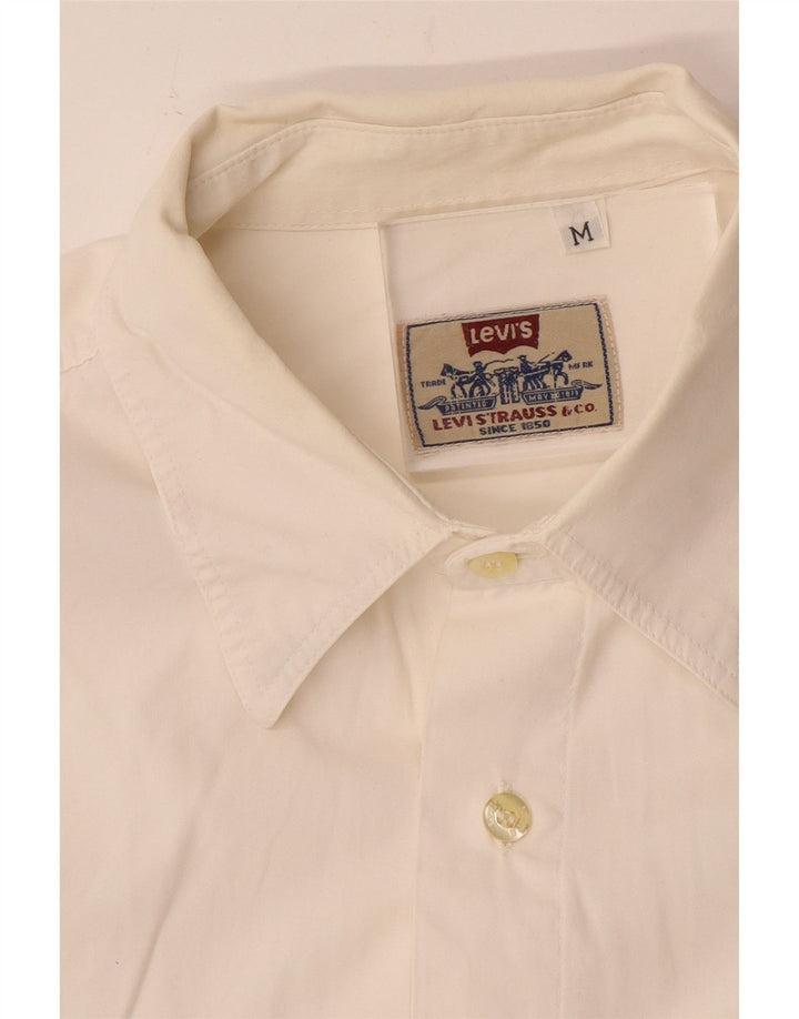 Levi's Mens Shirt Medium Off White