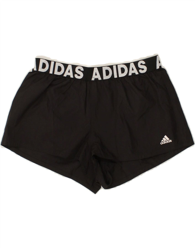 ADIDAS Womens Sport Shorts UK 0/2 2XS Black Polyester | Vintage Adidas | Thrift | Second-Hand Adidas | Used Clothing | Messina Hembry 