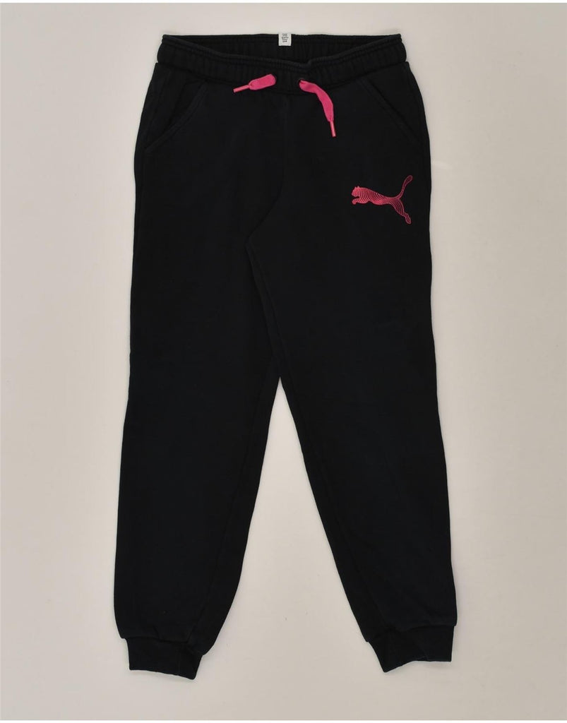 PUMA Girls Tracksuit Trousers Joggers 11-12 Years Black | Vintage Puma | Thrift | Second-Hand Puma | Used Clothing | Messina Hembry 