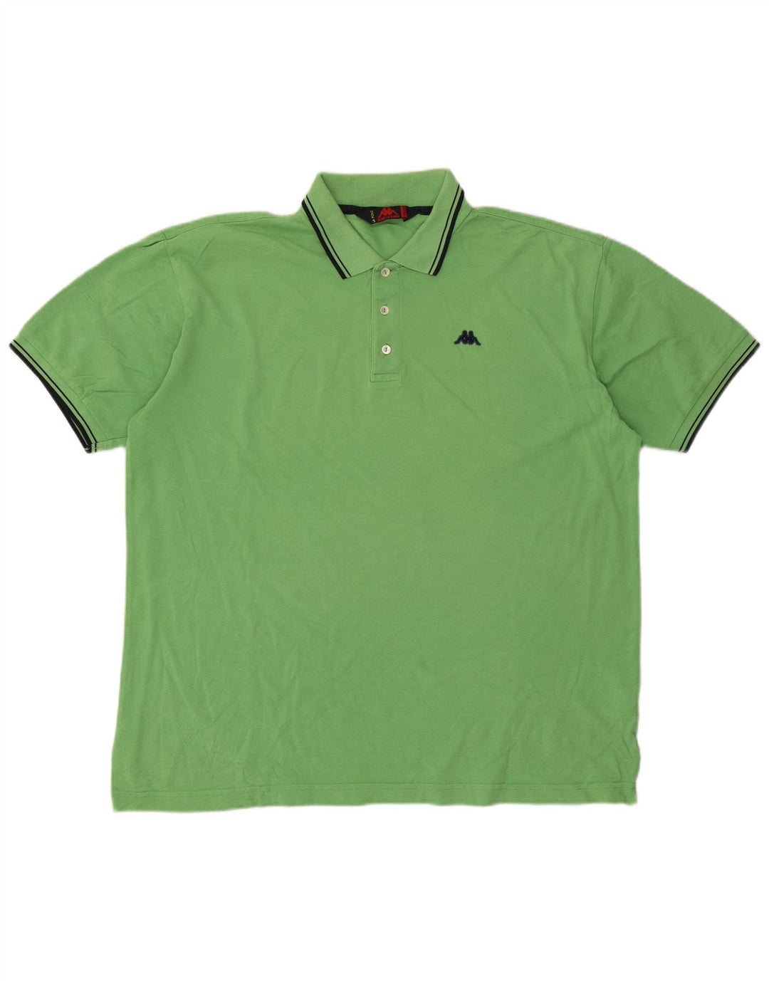 Kappa Mens Polo Shirt 2XL Green Cotton