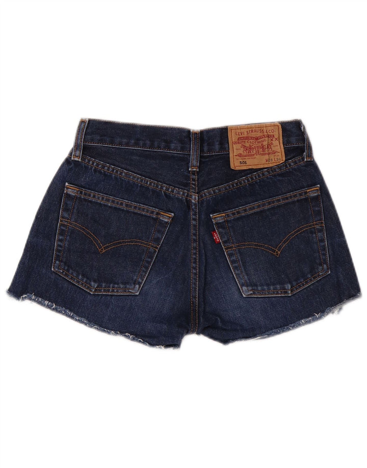 Levi's Womens 501 Denim Shorts W28 Medium Blue Cotton Classic