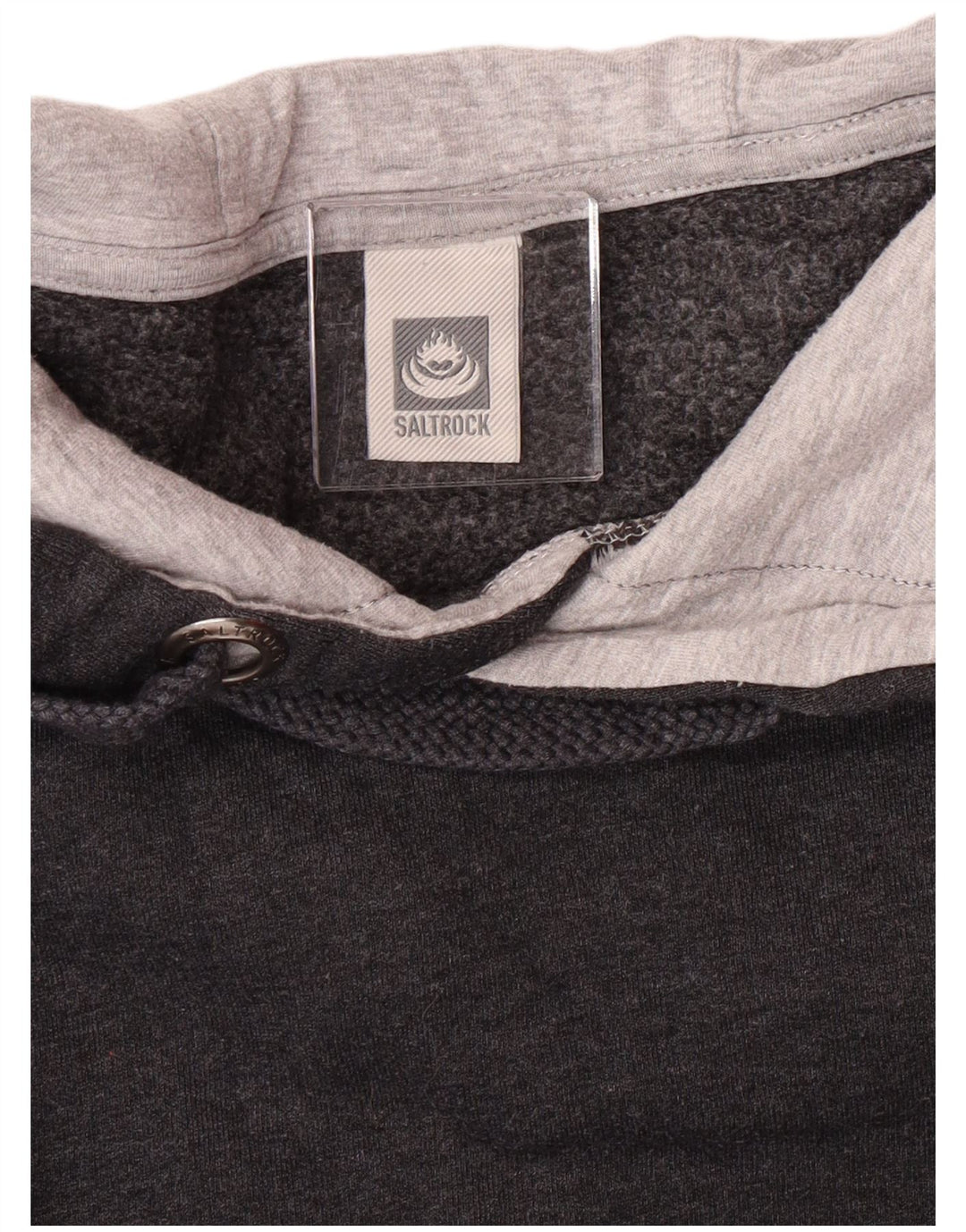 SALTROCK Mens Hoodie Jumper Medium Grey Cotton