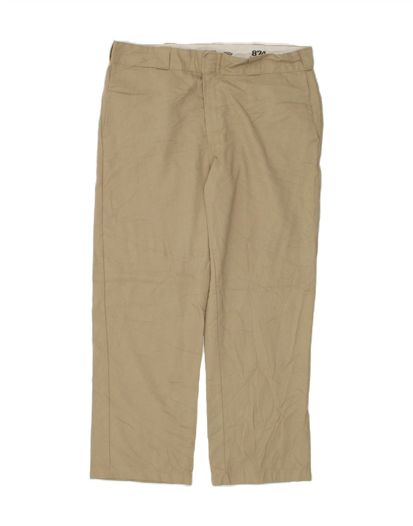 DICKIES Mens 874 Original Fit Straight Chino Trousers W36 L29 Beige | Vintage Dickies | Thrift | Second-Hand Dickies | Used Clothing | Messina Hembry 