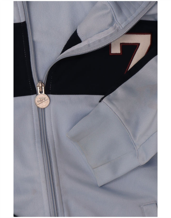 Nike Boys Graphic Tracksuit Top Jacket 10-11 Years Medium Blue Colourblock