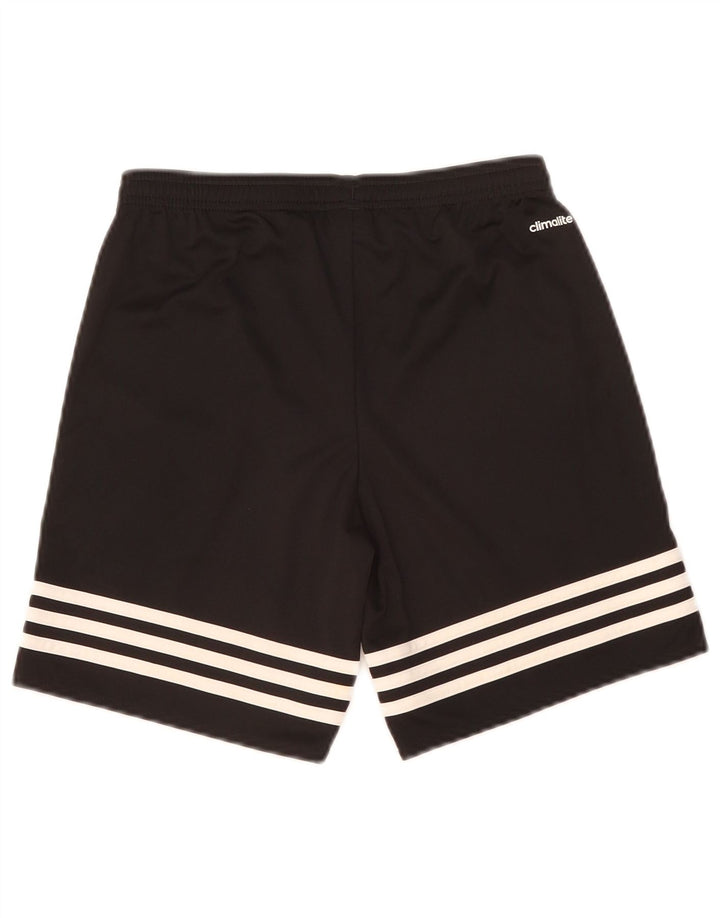 Adidas Boys Climalite Sport Shorts 11-12 Years Large Black Polyester