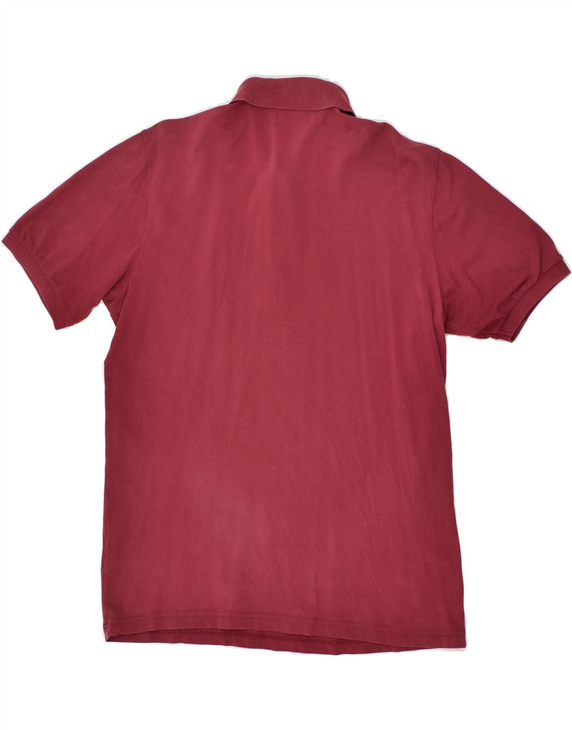 BEST COMPANY Mens Graphic Polo Shirt Large Burgundy Cotton | Vintage Best Company | Thrift | Second-Hand Best Company | Used Clothing | Messina Hembry 