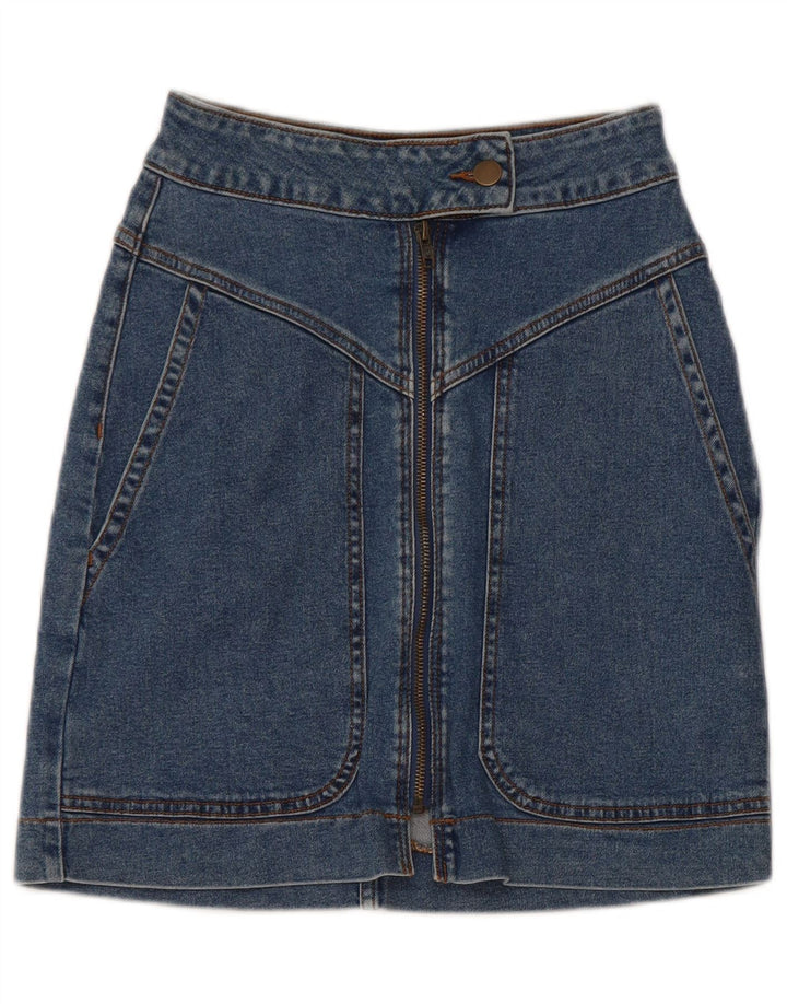 Tezenis Womens Denim Skirt XS W25 Blue Cotton