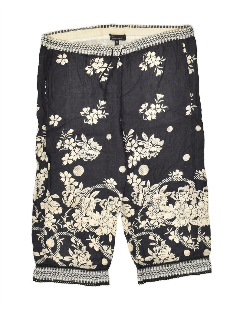 SIMONA BARBIERI Girls Twin-Set Capri Trousers 11-12 Years W28 L17 Grey | Vintage Simona Barbieri | Thrift | Second-Hand Simona Barbieri | Used Clothing | Messina Hembry 