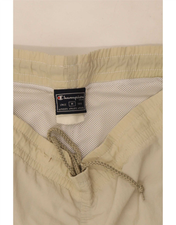 Champion Mens Swimming Shorts Medium Beige Colourblock