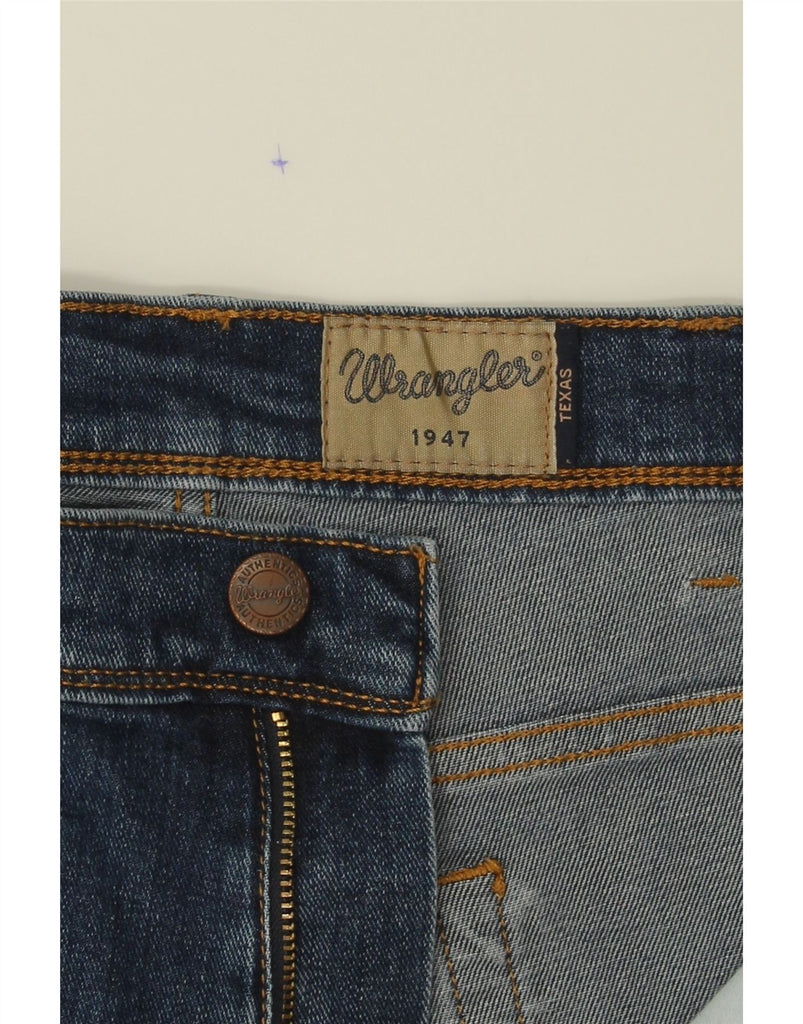 WRANGLER Mens Texas Stretch Straight Capri Jeans W38 L24 Blue Cotton Vintage Wrangler and Second-Hand Wrangler from Messina Hembry 
