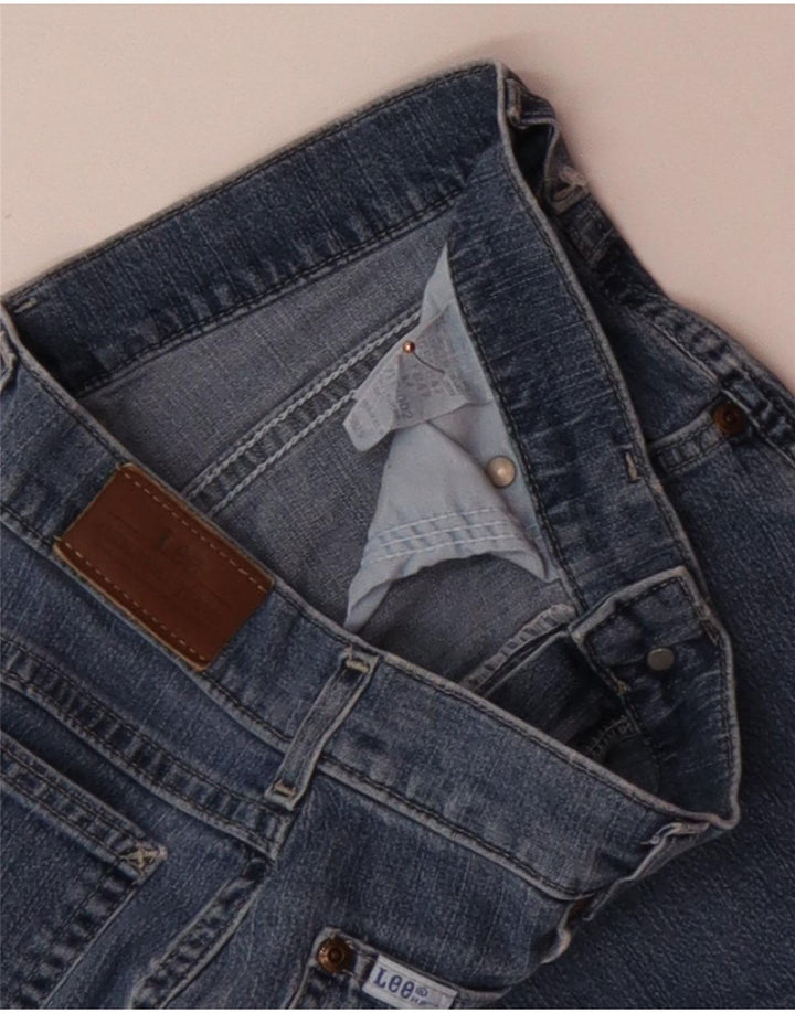 LEE Womens Denim Shorts W28 Medium Blue Cotton