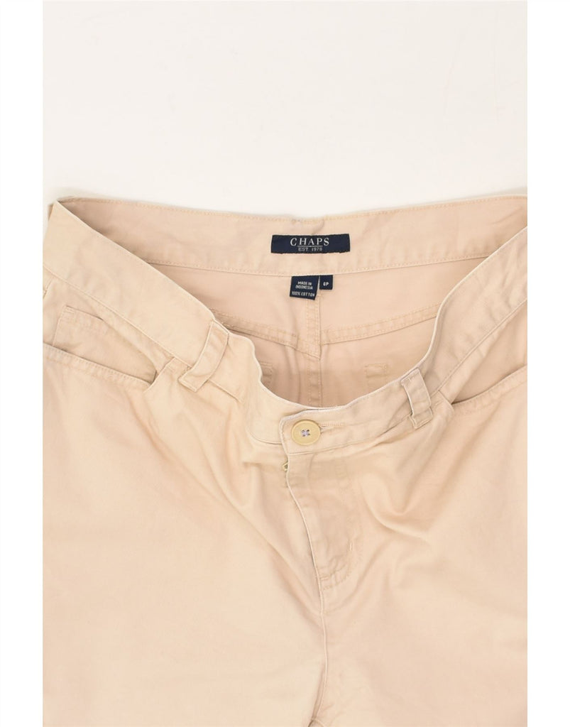 CHAPS Womens Casual Shorts US 6 Medium W30  Beige Cotton | Vintage Chaps | Thrift | Second-Hand Chaps | Used Clothing | Messina Hembry 