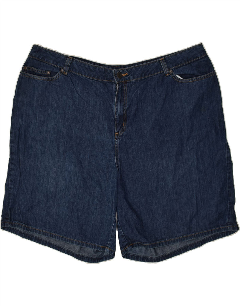 L.L.BEAN Womens Denim Shorts W40 2XL Navy Blue Cotton | Vintage L.L.Bean | Thrift | Second-Hand L.L.Bean | Used Clothing | Messina Hembry 