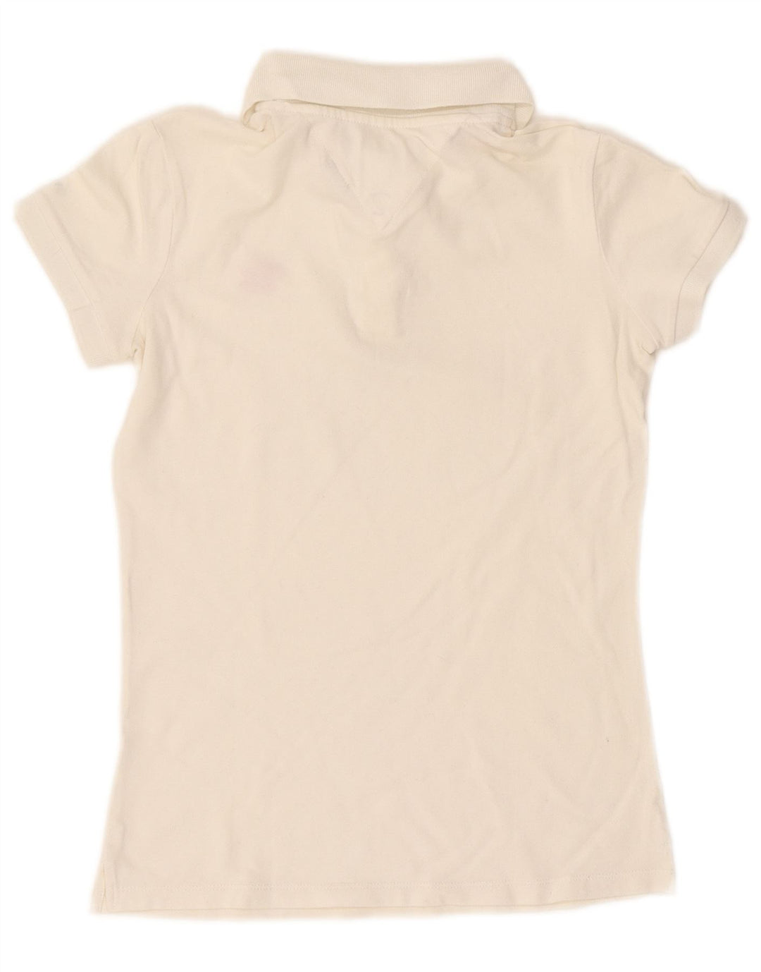 TOMMY HILFIGER Womens Polo Shirt UK 6 XS White