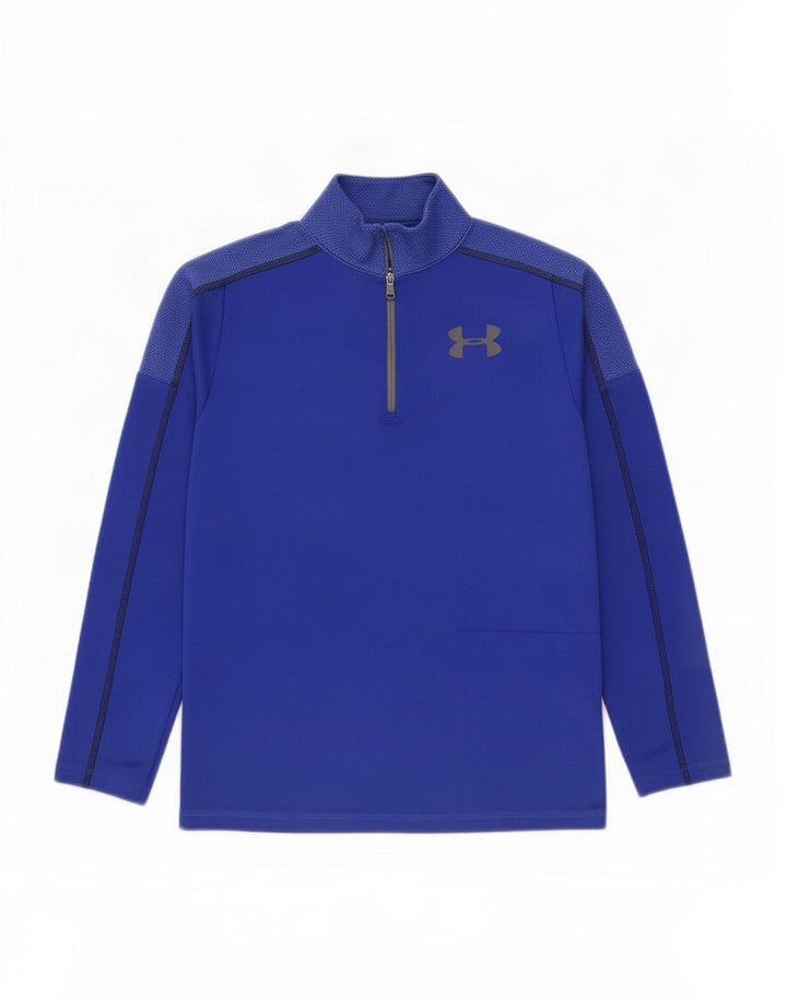 Under Armour Boys Graphic Pullover Tracksuit Top 10-11 Years Medium Blue