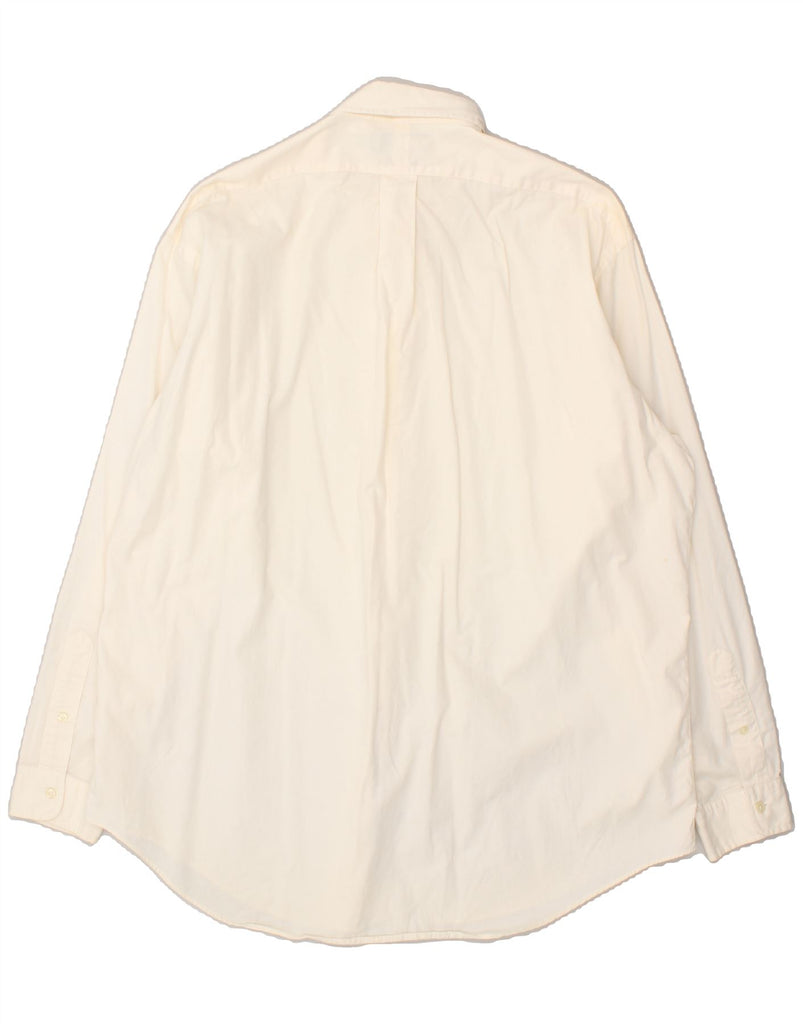 RALPH LAUREN Mens Yarmouth Shirt Size 17 1/2 XL Off White Cotton | Vintage Ralph Lauren | Thrift | Second-Hand Ralph Lauren | Used Clothing | Messina Hembry 