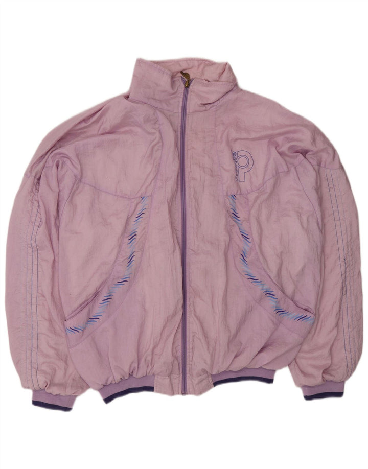 Pro Ace Mens Graphic Tracksuit Top Jacket Large Pink Polyamide