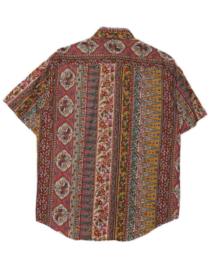 Sirio Mens Short Sleeve Shirt Medium Multicoloured Floral