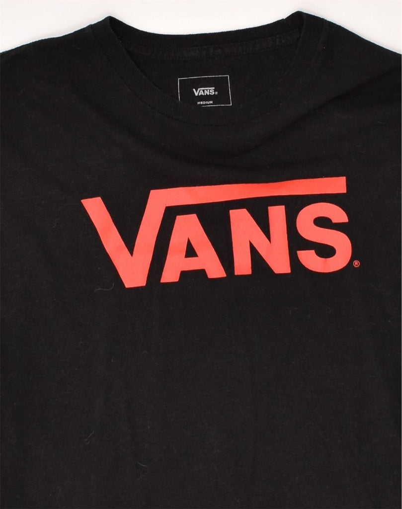 VANS Mens Graphic T-Shirt Top Medium Black Cotton | Vintage Vans | Thrift | Second-Hand Vans | Used Clothing | Messina Hembry 