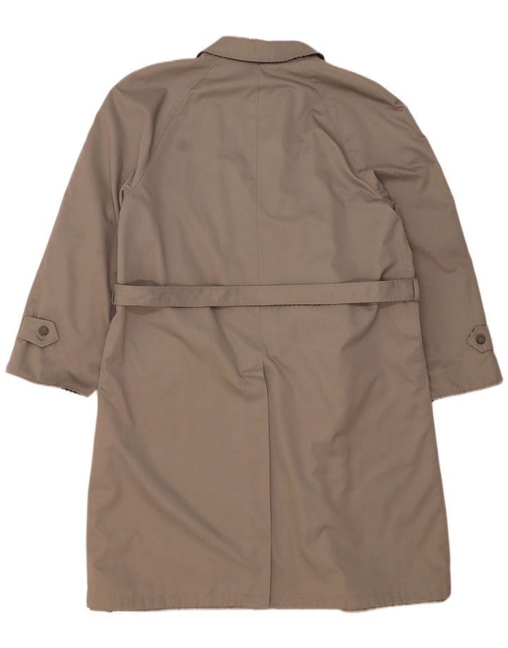 Hamilton Mens Reversible Trench Coat IT 56 3XL Grey Check Polyester