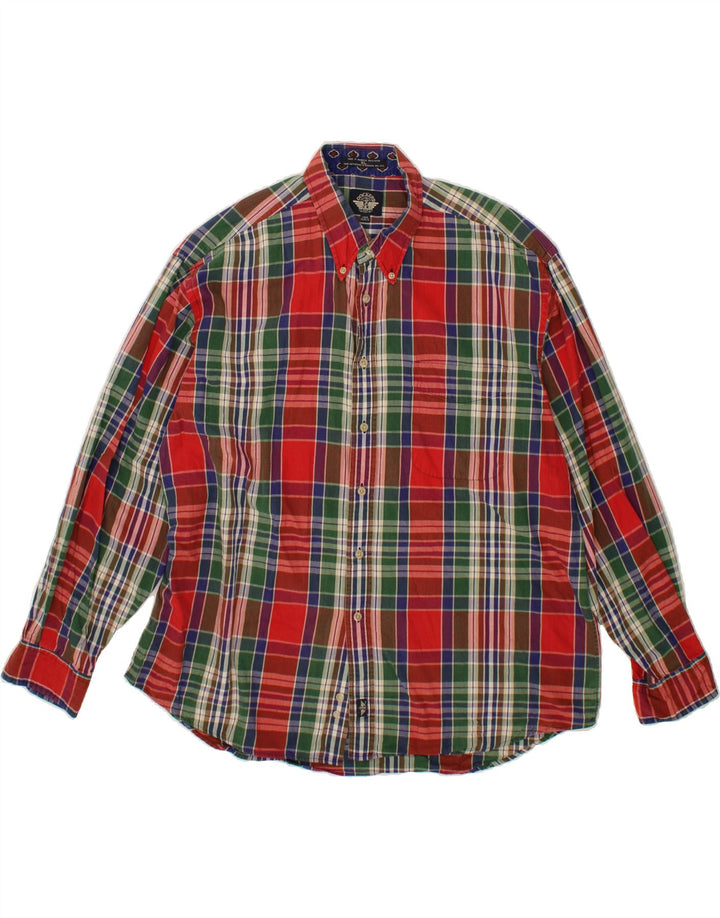 DOCKERS Mens Shirt XL Multicoloured Check Cotton Vintage Dockers and Second-Hand Dockers from Messina Hembry 