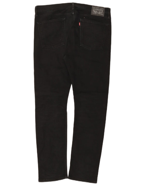 Levi's Womens Slim Jeans W36 L31 Black Cotton