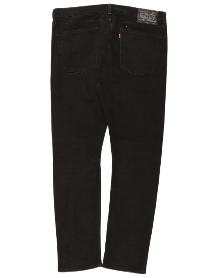 Levi's Womens Slim Jeans W36 L31 Black Cotton