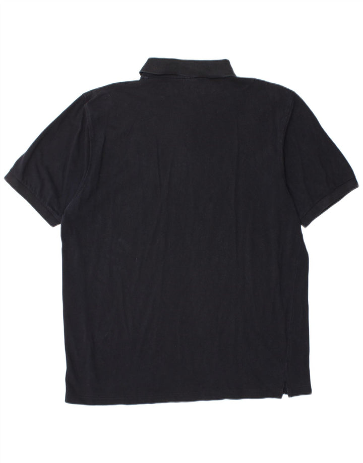 Hugo Boss Mens Polo Shirt Large Navy Blue Cotton
