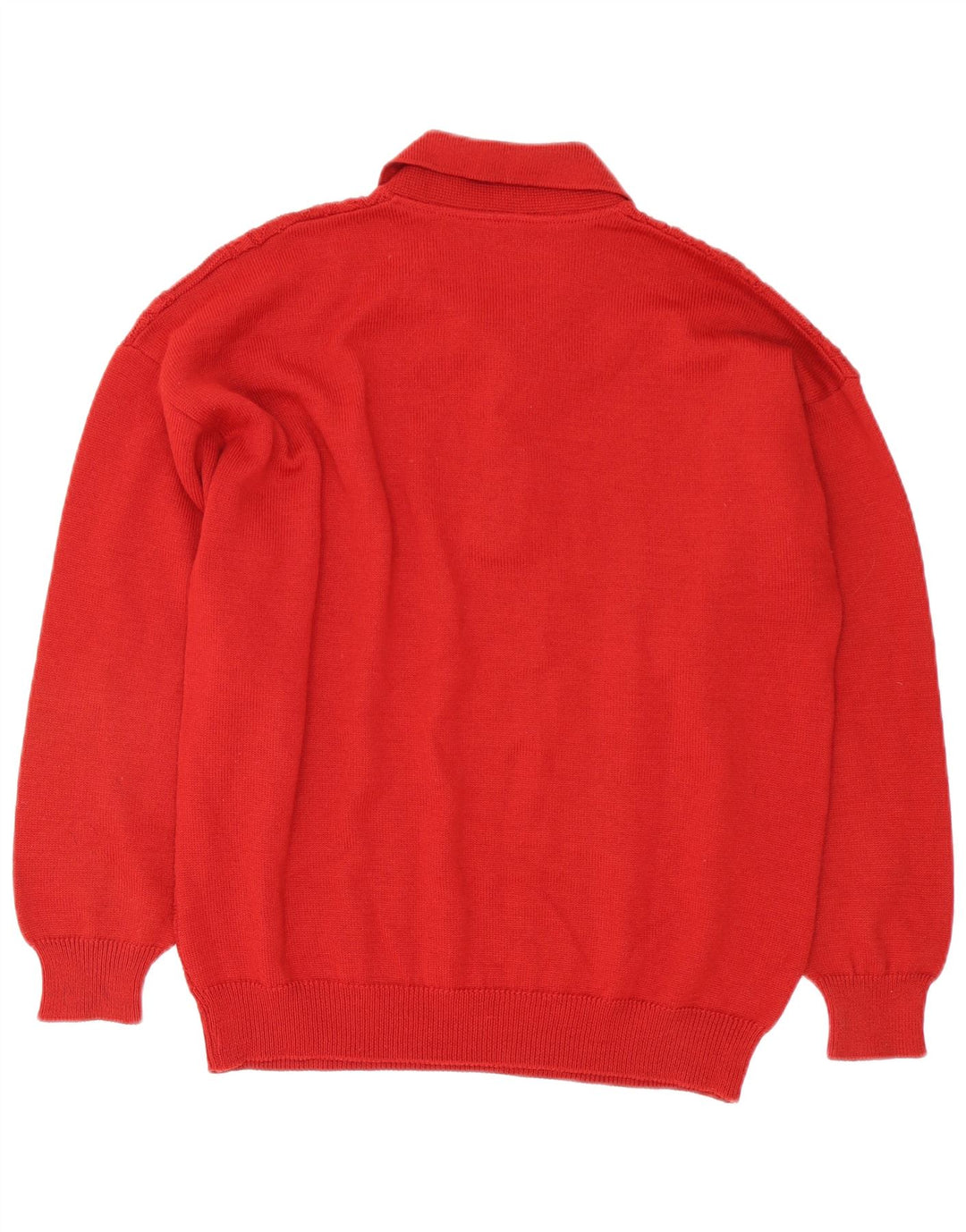 Il Granchio Mens Polo Neck Jumper Sweater Large Red Wool