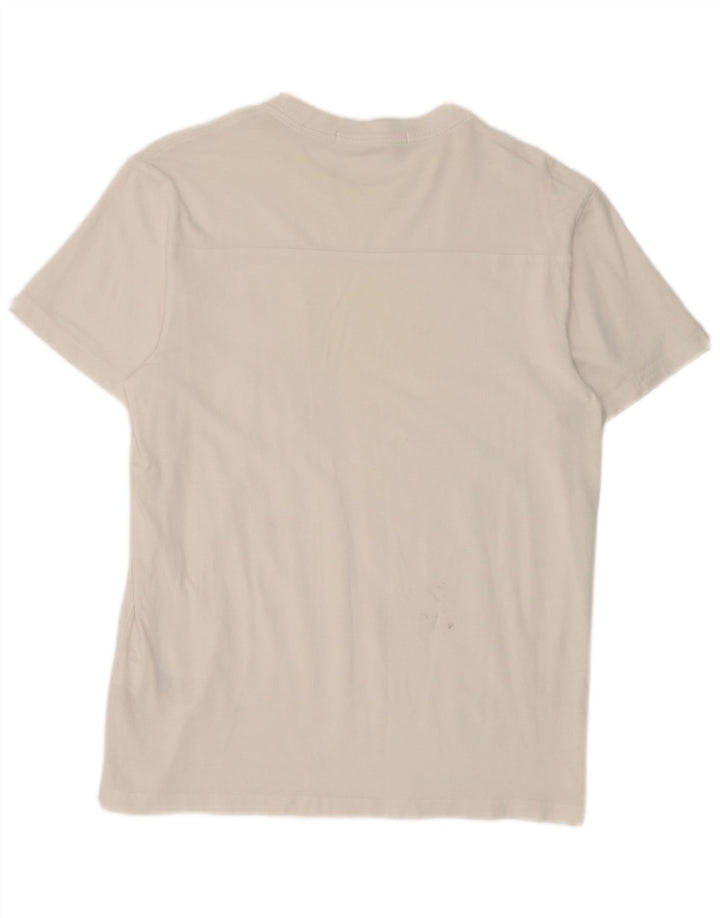 Calvin Klein Jeans Mens T-Shirt Top Small White Cotton
