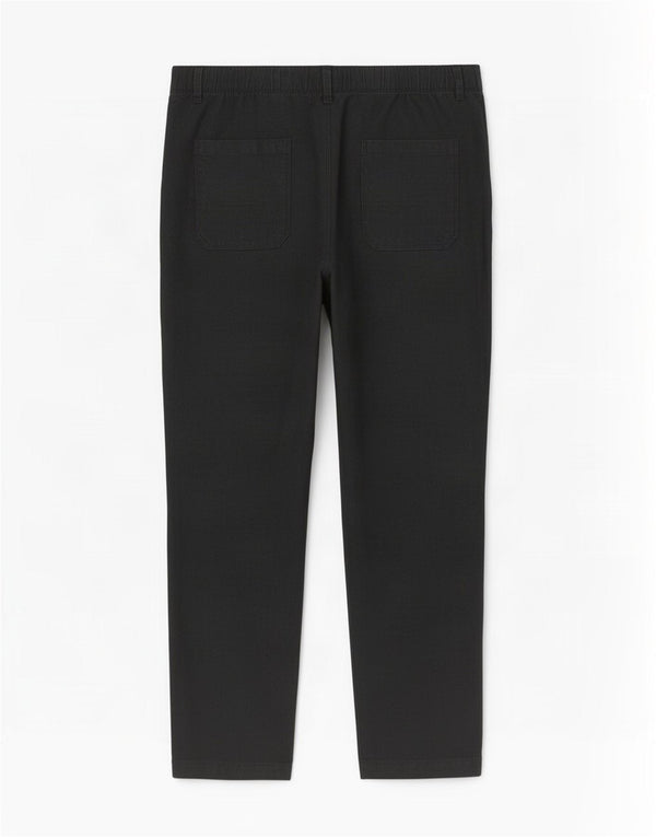 Marks & Spencer Womens Straight Casual Trousers UK 16 Large W34 L26 Black