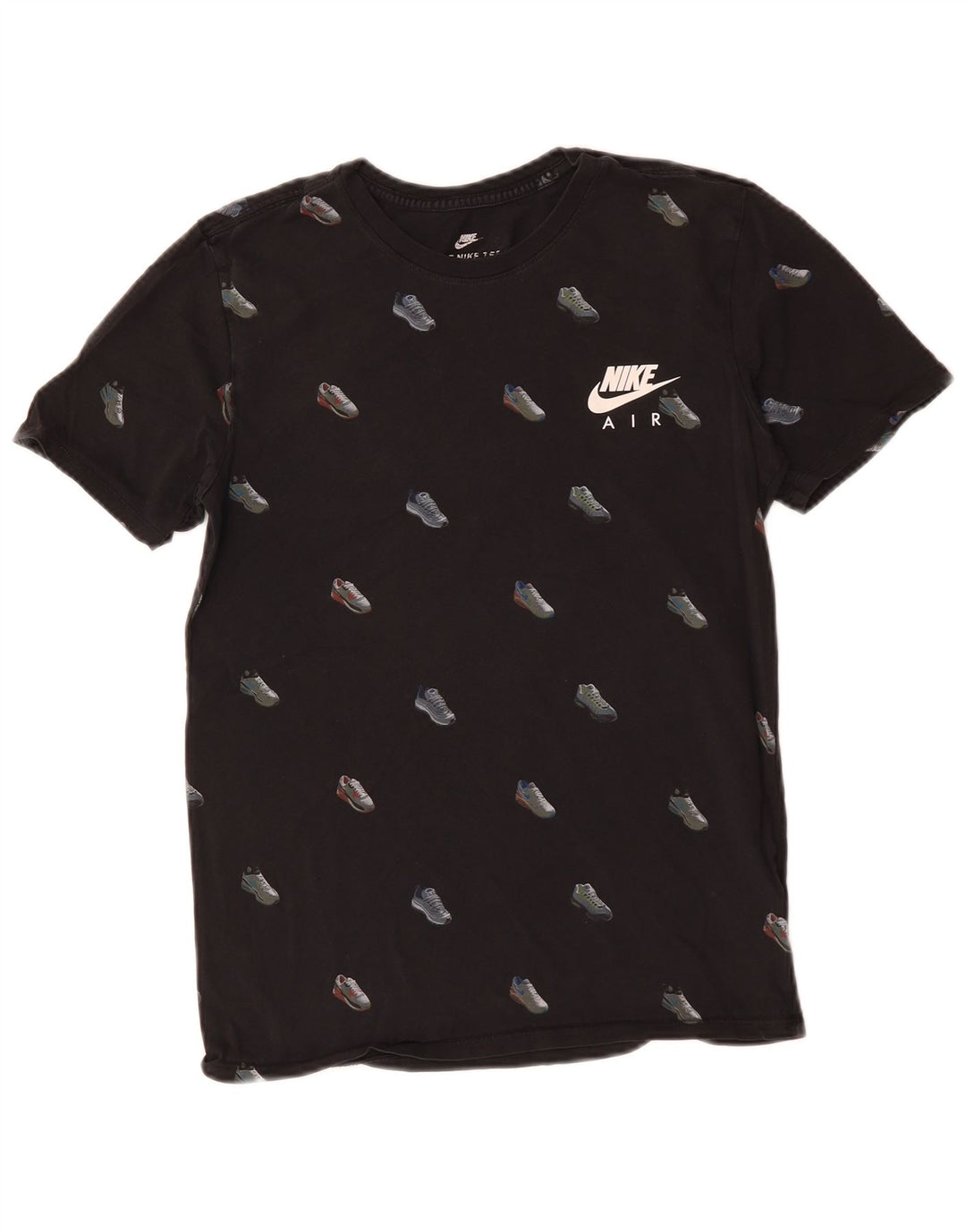 Nike Mens Athletic Cut Graphic T-Shirt Top Small Black Cotton