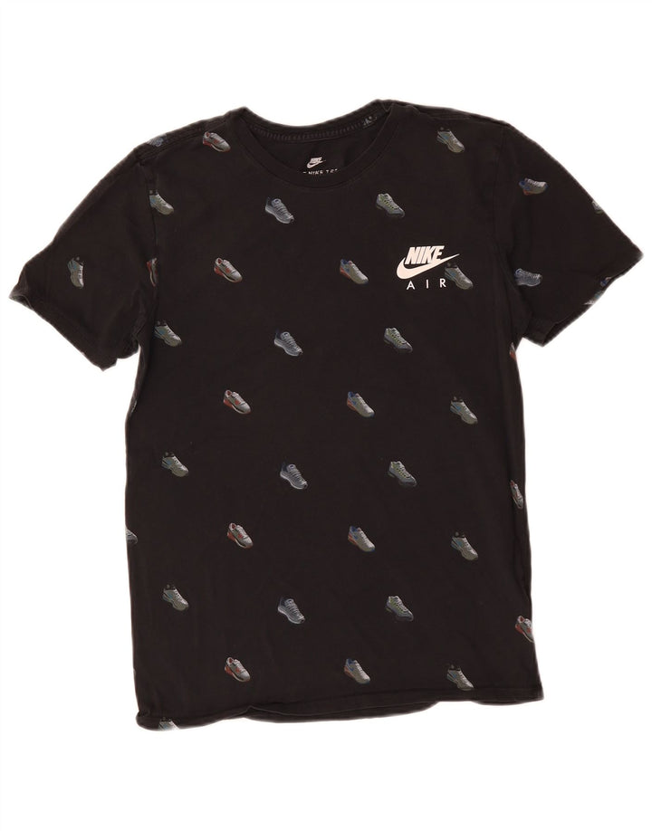 Nike Mens Athletic Cut Graphic T-Shirt Top Small Black Cotton