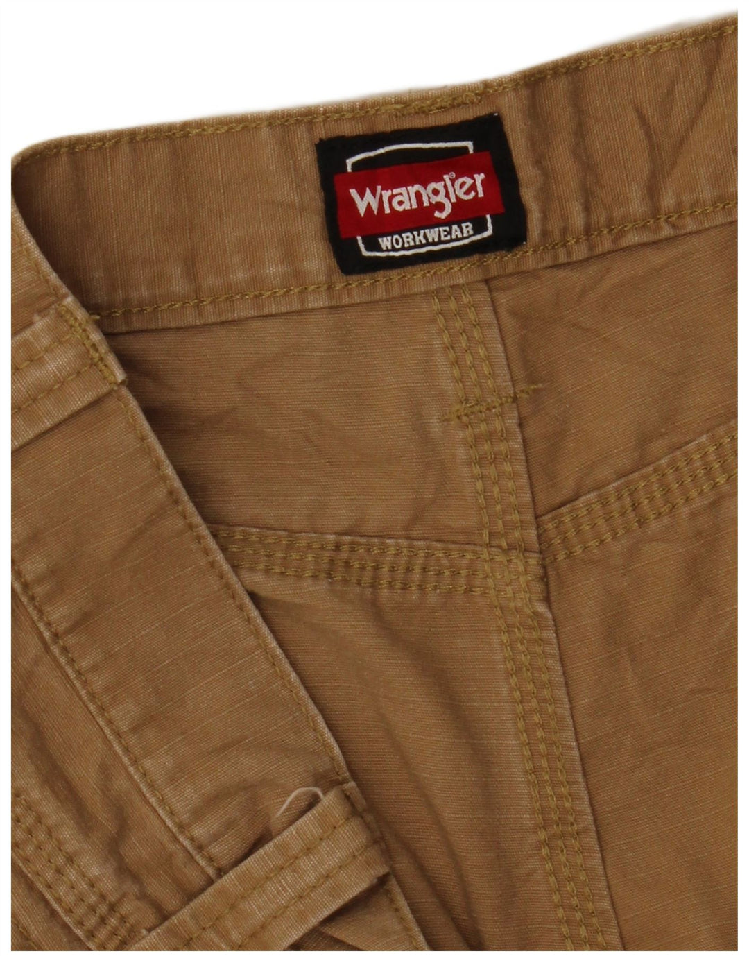 WRANGLER Mens Straight Cargo Trousers W42 L31 Beige