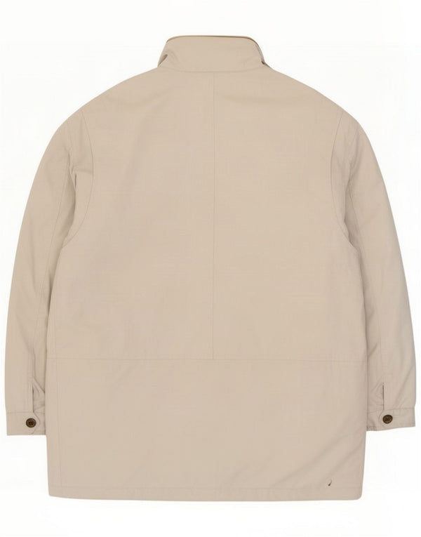 Wampum Mens Hooded Utility Jacket UK 40 Large Grey Viscose