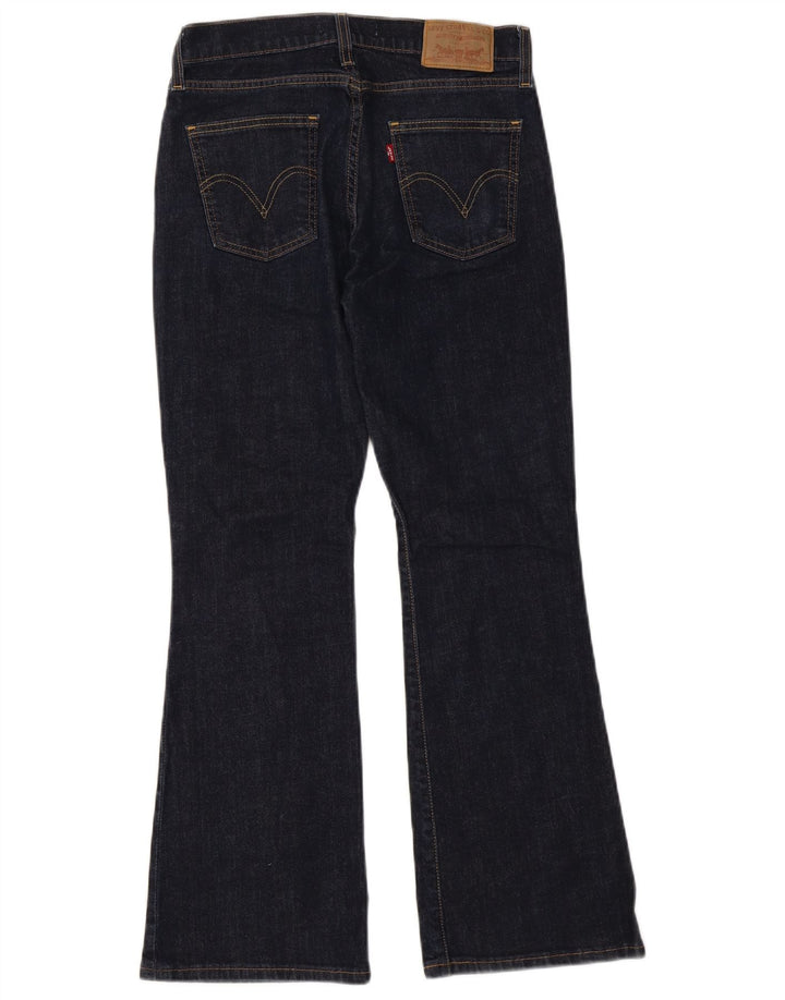 Levi's Womens 10529 Bootcut Jeans W30 L30 Navy Blue Cotton