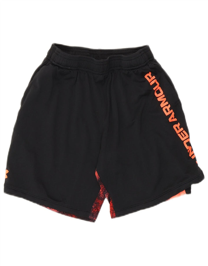 Under Armour Boys Graphic Sport Shorts 9-10 Years Medium Black Colourblock