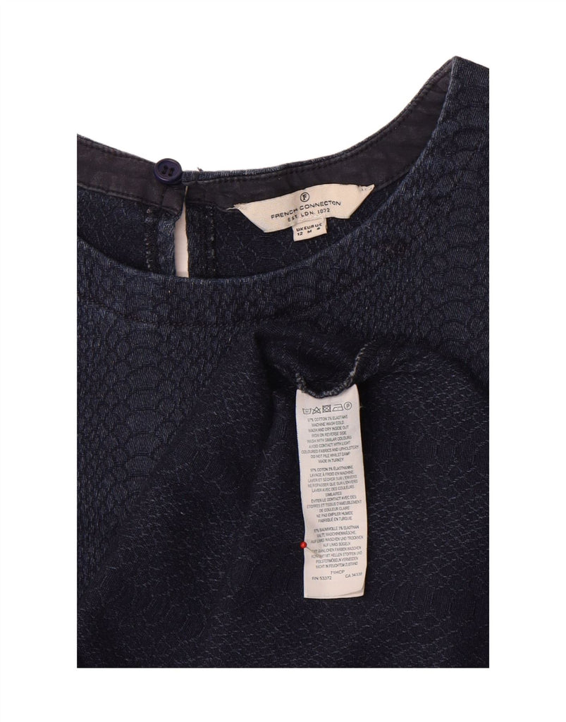FRENCH CONNECTION Womens Shift Dress UK 12 Medium Navy Blue Vintage French Connection and Second-Hand French Connection from Messina Hembry 