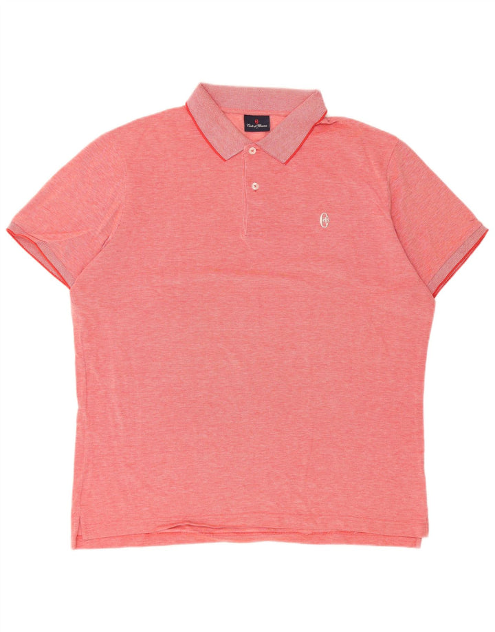CONTE OF FLORENCE Mens Polo Shirt XL Red