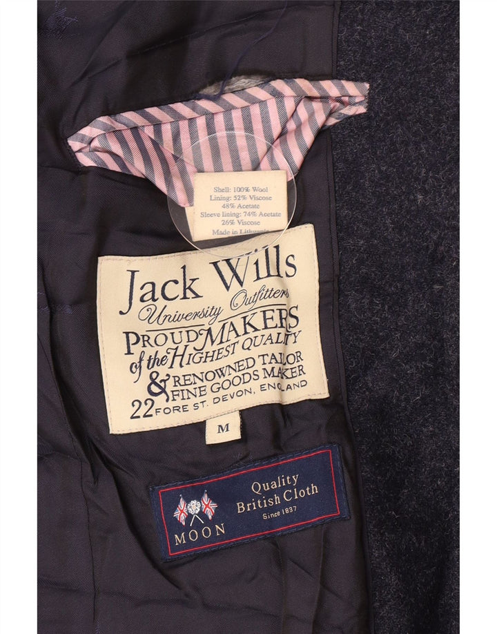Jack Wills Mens 2 Button Blazer Jacket UK 38 Medium Navy Blue Wool