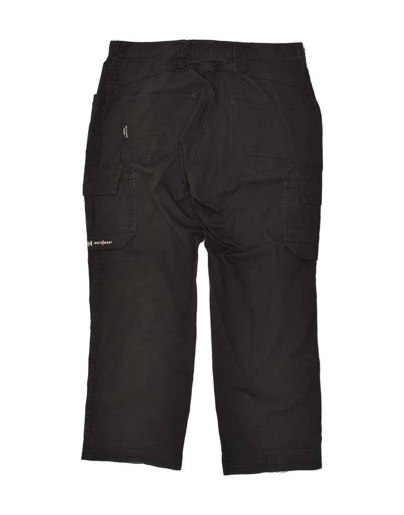 HELLY HANSEN Mens Workwear Straight Cargo Trousers W38 L30 Black Polyester Vintage Helly Hansen and Second-Hand Helly Hansen from Messina Hembry 