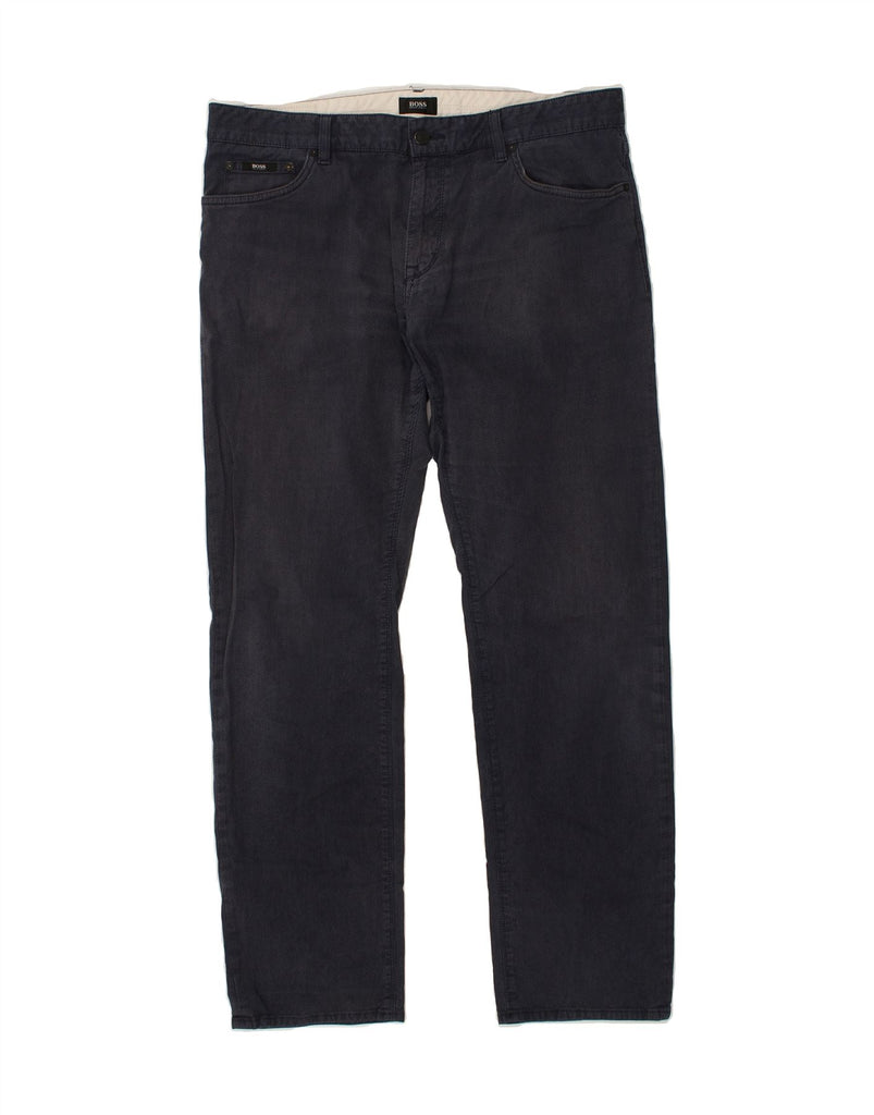 HUGO BOSS Mens Straight Jeans W35 L32 Navy Blue | Vintage Hugo Boss | Thrift | Second-Hand Hugo Boss | Used Clothing | Messina Hembry 