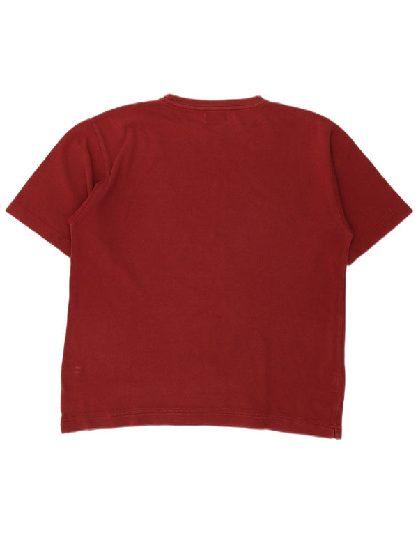 KAPPA Mens T-Shirt Top Large Red Cotton
