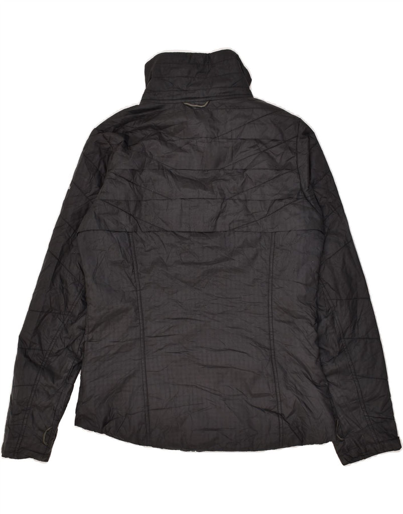 COLUMBIA Womens Omni-Heat Windbreaker Jacket UK 12 Medium Black Polyester | Vintage Columbia | Thrift | Second-Hand Columbia | Used Clothing | Messina Hembry 