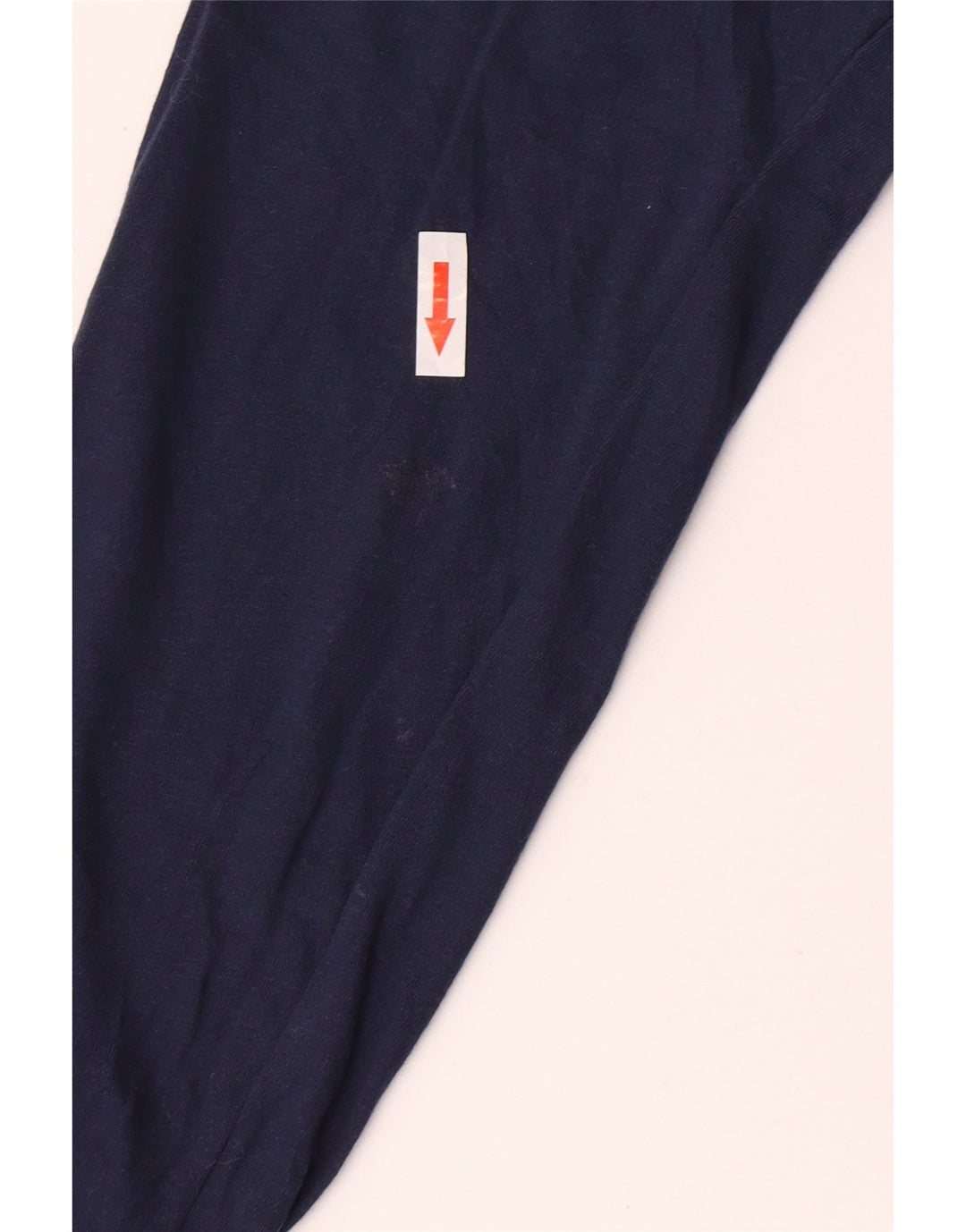 NIKE Mens Arizona Graphic Top Long Sleeve Small Navy Blue Cotton