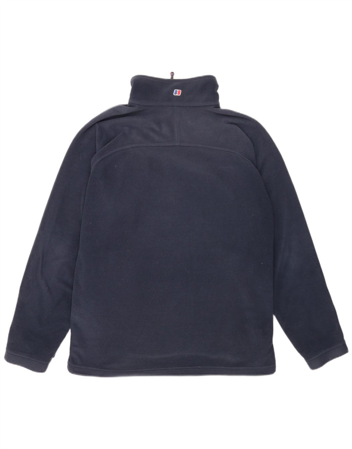 Berghaus Mens Liner Fleece Jacket UK 44 2XL Navy Blue Polyester